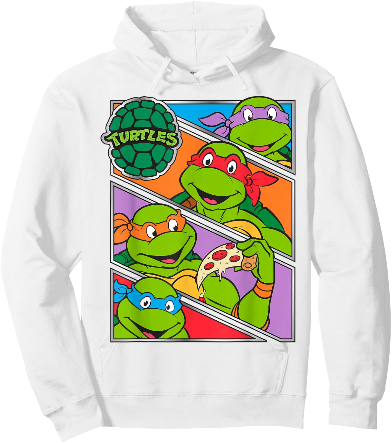 Teenage Mutant Ninja Turtles Multiple Panels Hoodie - Hoodie | White