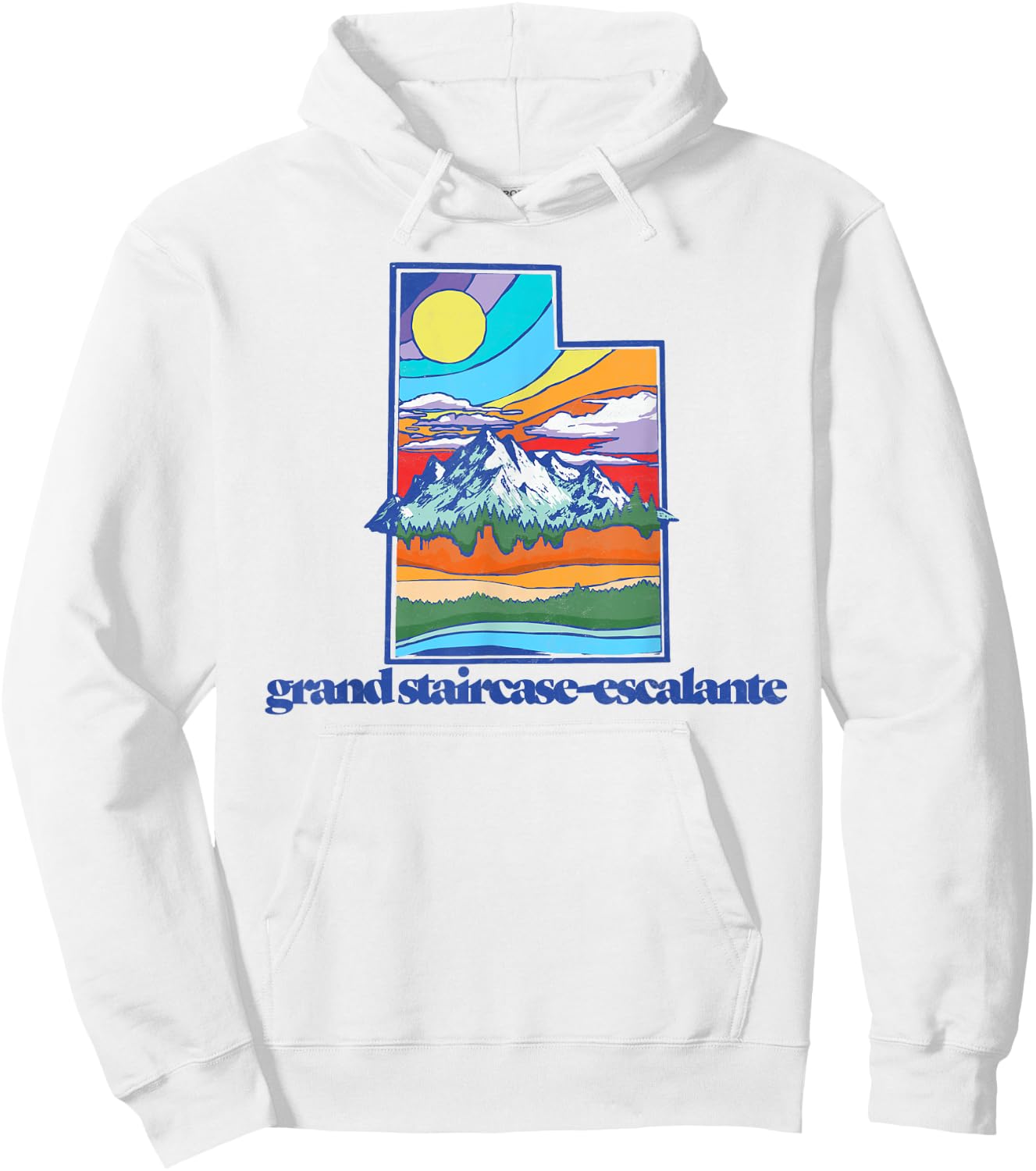 Grand Staircase-Escalante Utah Vintage Nature Outdoor Hoodie - Hoodie | White