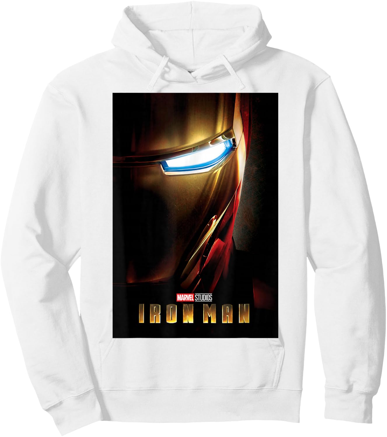 Marvel Studios Iron Man Movie Poster Graphic Hoodie - Hoodie | White