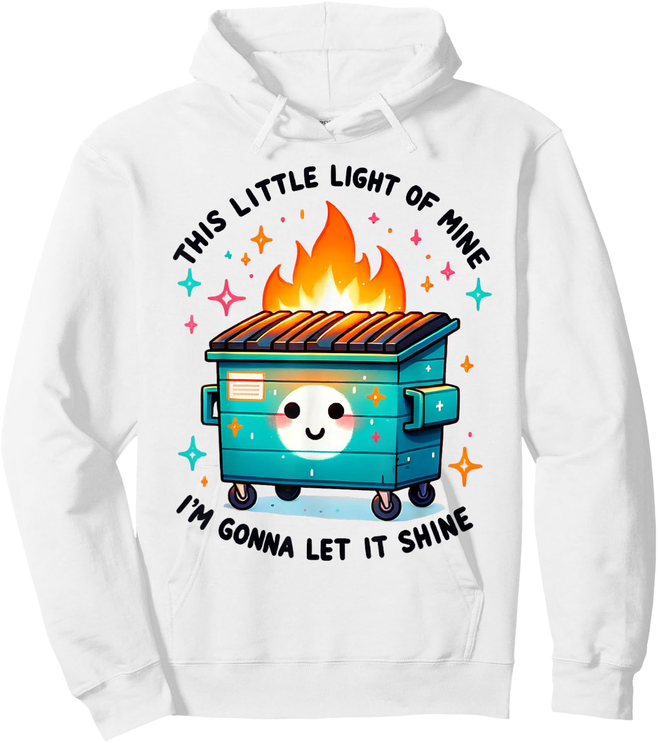 Retro This Little-Light of Mine I'm Going To Make It Shine Hoodie - Hoodie | White