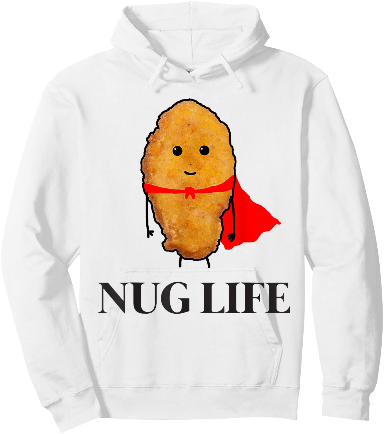 Chicken Nugget Shirt, Nug Life Women Kid's Hoodie - Hoodie | White