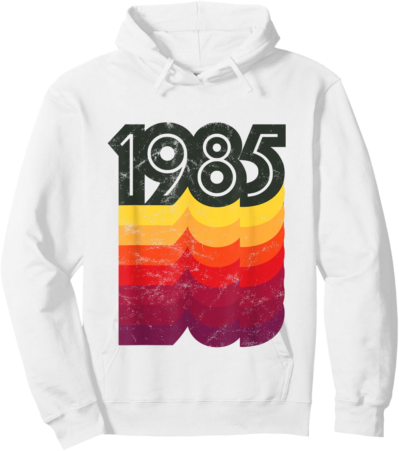 Birthday 80s Style Retro 1985 Hoodie - Hoodie | White