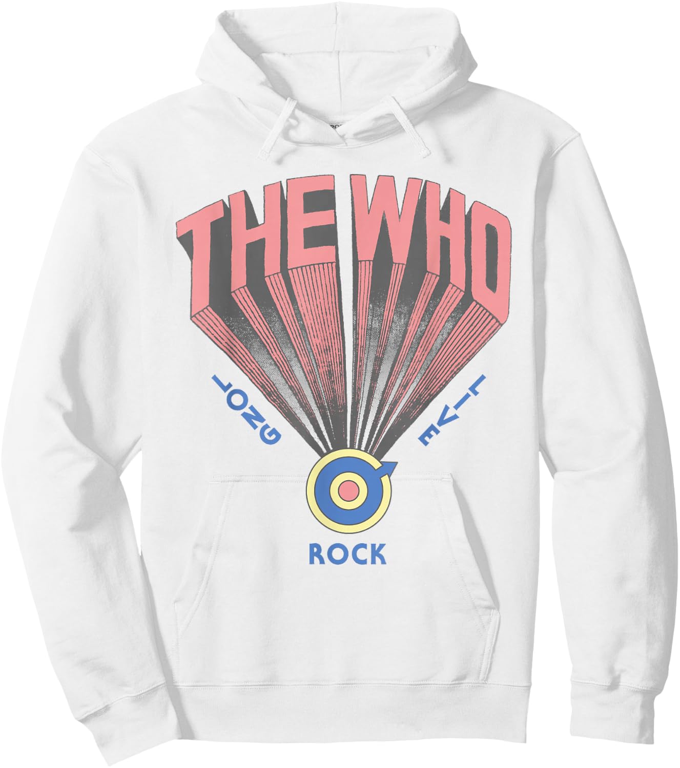 The Who Official Long Live Rock Retro Hoodie - Hoodie | White