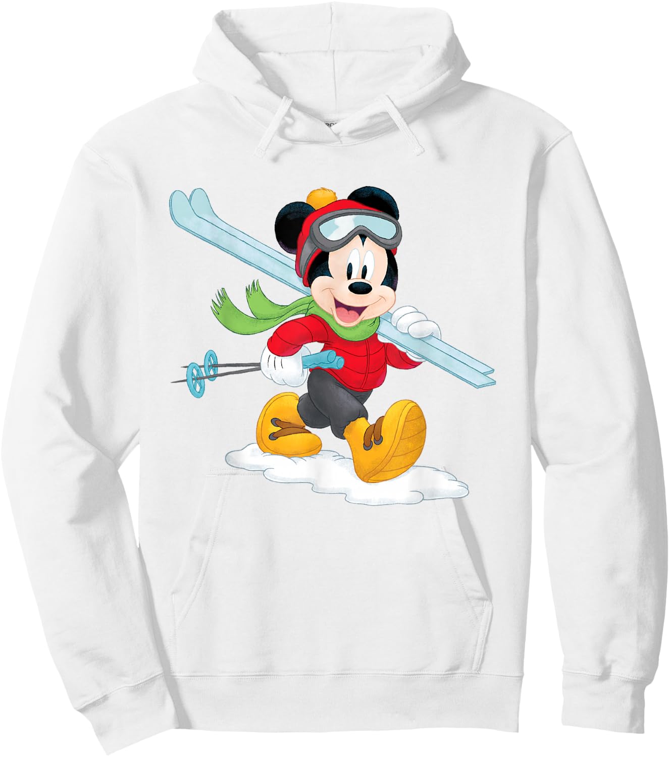 Disney Mickey Mouse Winter Ski Adventure Hoodie - Hoodie | White
