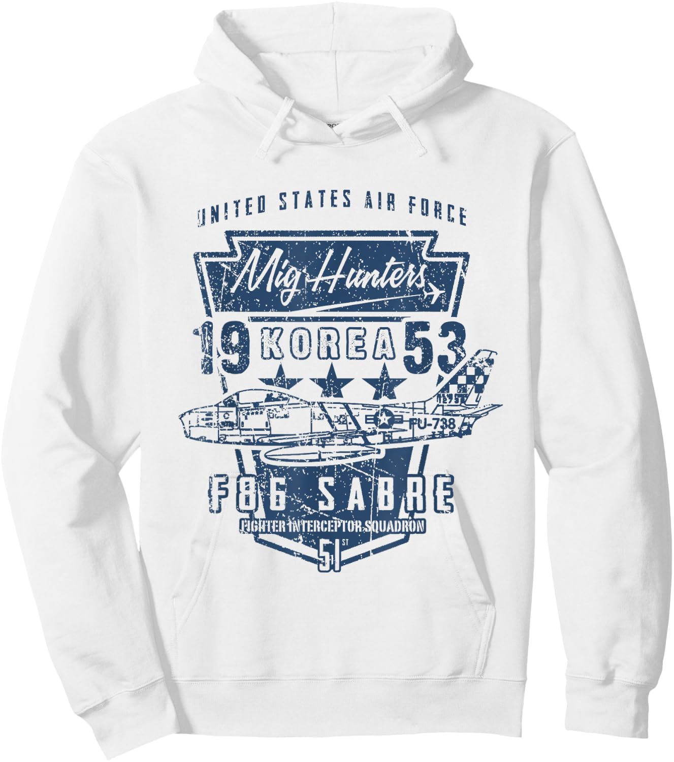 Warbird Korea F86 Sabre Jet T Shirt Hoodie - Hoodie | White