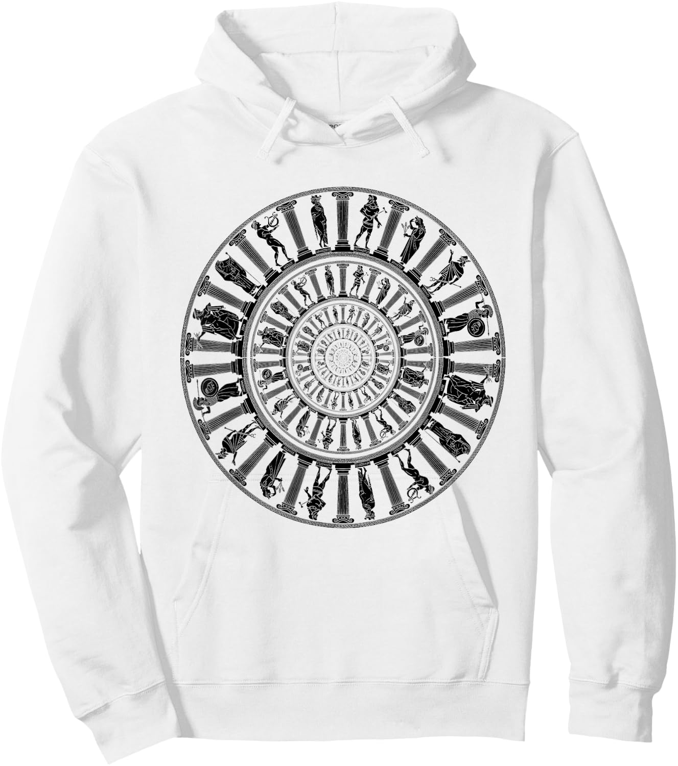 Greek Gods Vortex Ancient Greece Mythology Portal Hoodie - Hoodie | White