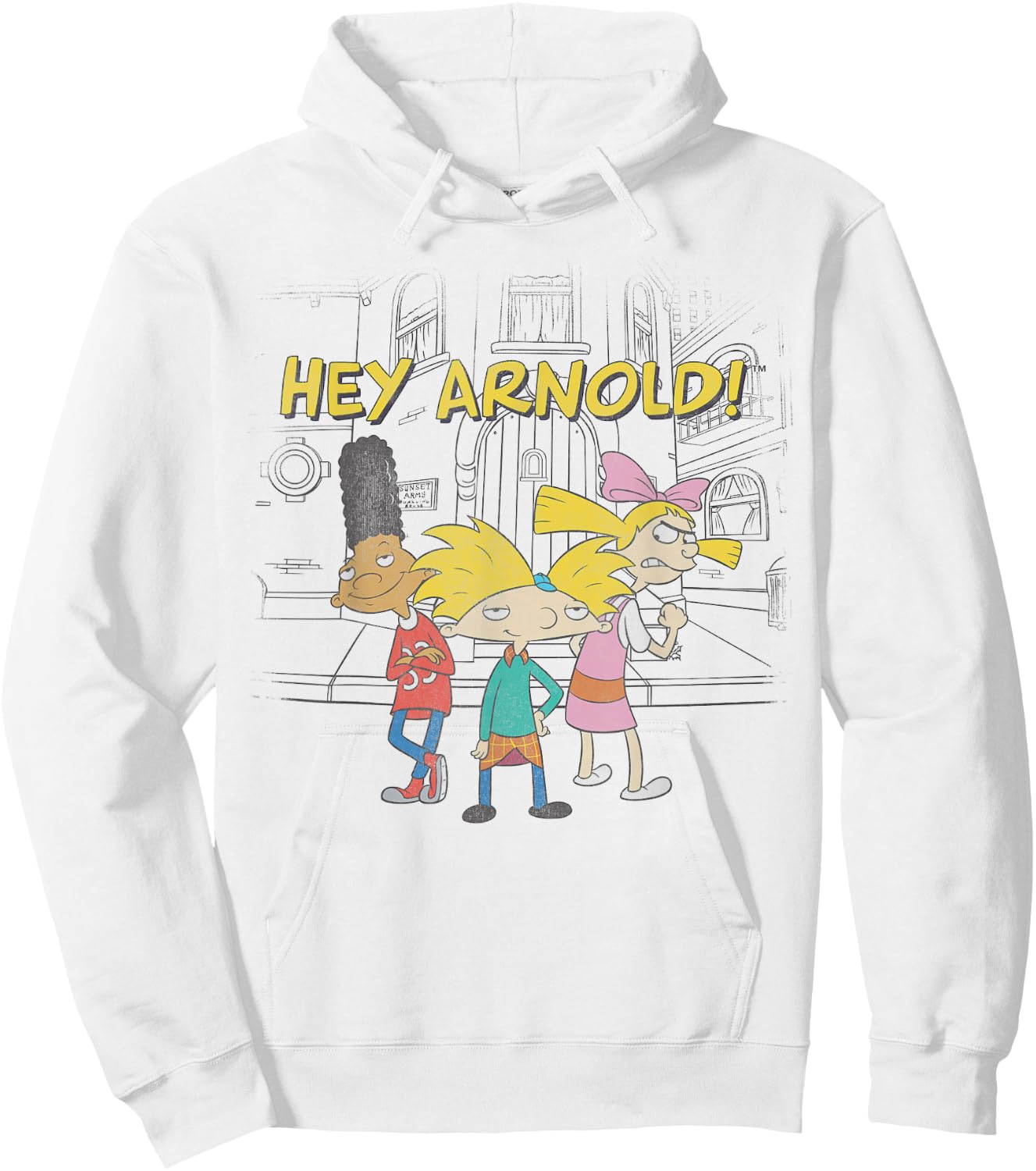 Nickelodeon Hey Arnold Mad Helga Hoodie - Hoodie | White