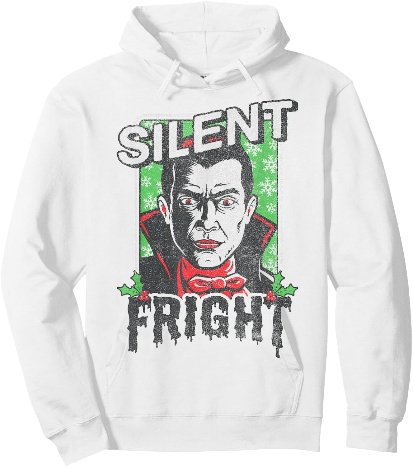 Universal Monsters Christmas Dracula Silent Fright Hoodie - Hoodie | White