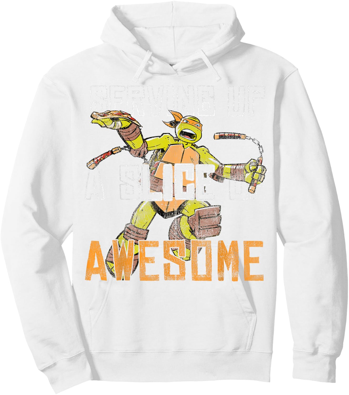 Teenage Mutant Ninja Turtles Michelangelo Awesome Hoodie - Hoodie | White