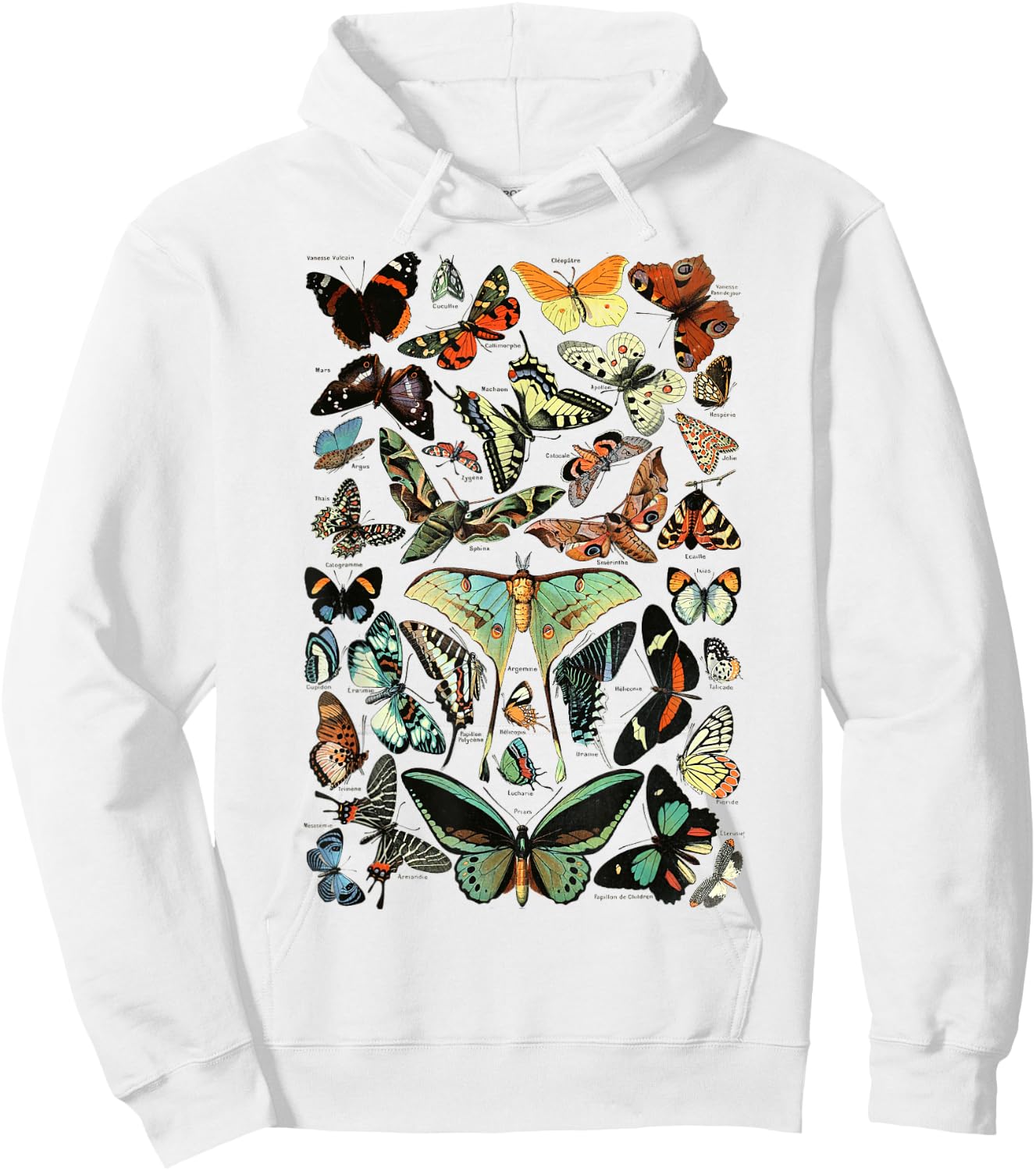 Vintage Butterflies Butterfly Collection entomology Hoodie - Hoodie | White