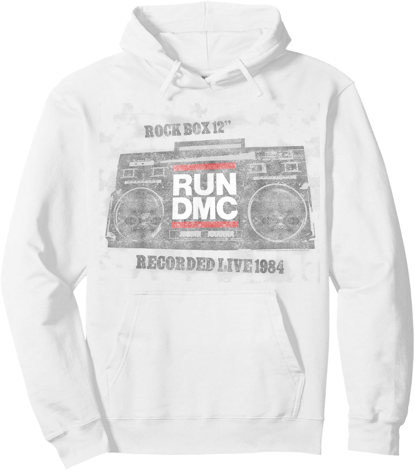Run DMC Official Recorded Live 1984 Hoodie - Hoodie | White