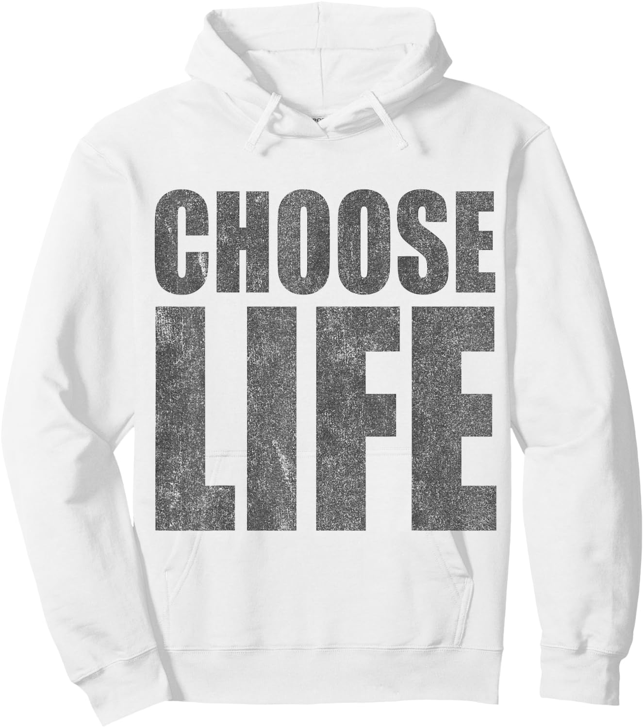 Choose Life Pro-Life Retro 80s Hoodie - Hoodie | White