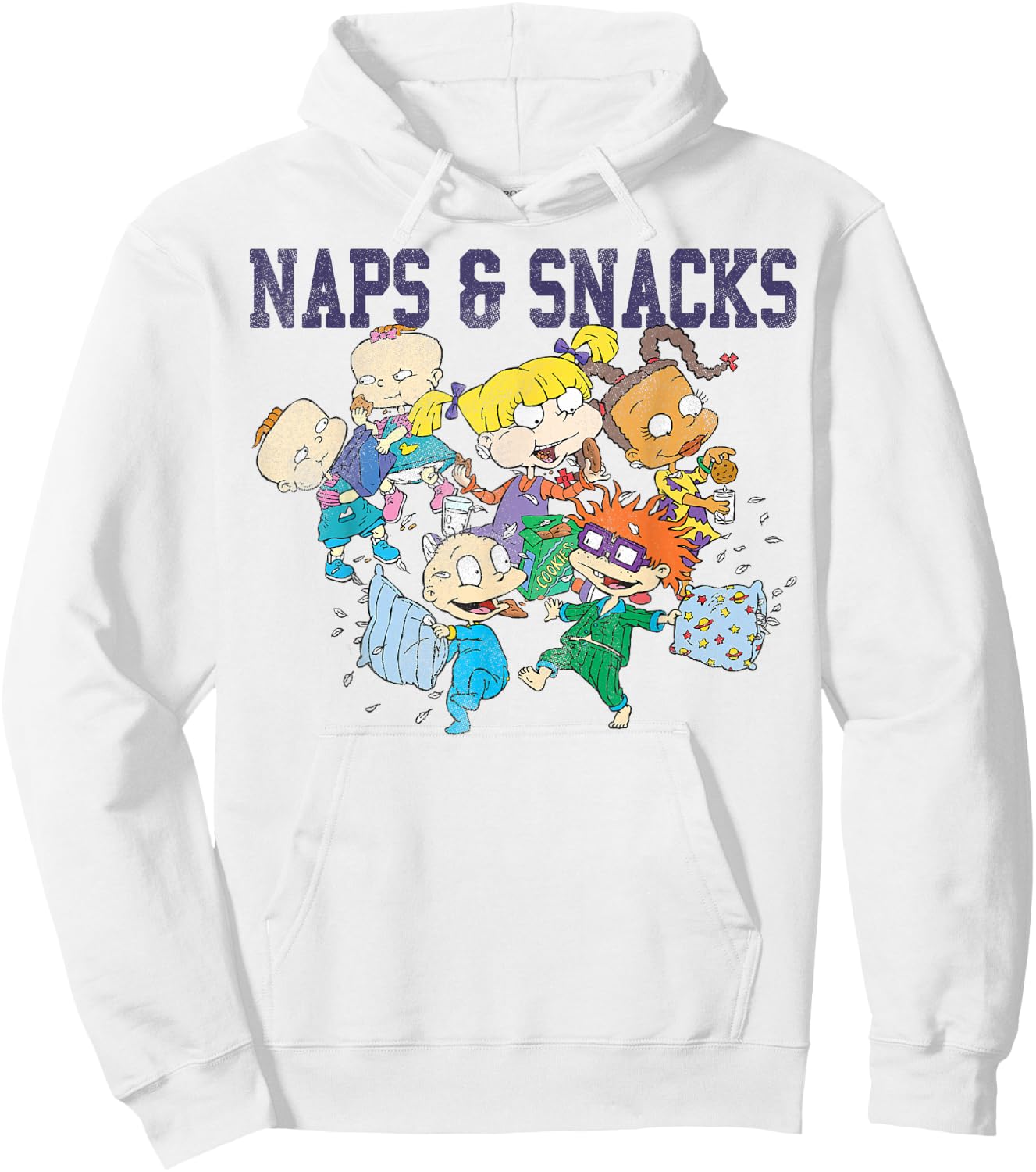 Rugrats Naps and Snacks Group Shot Graphic Hoodie - Hoodie | White