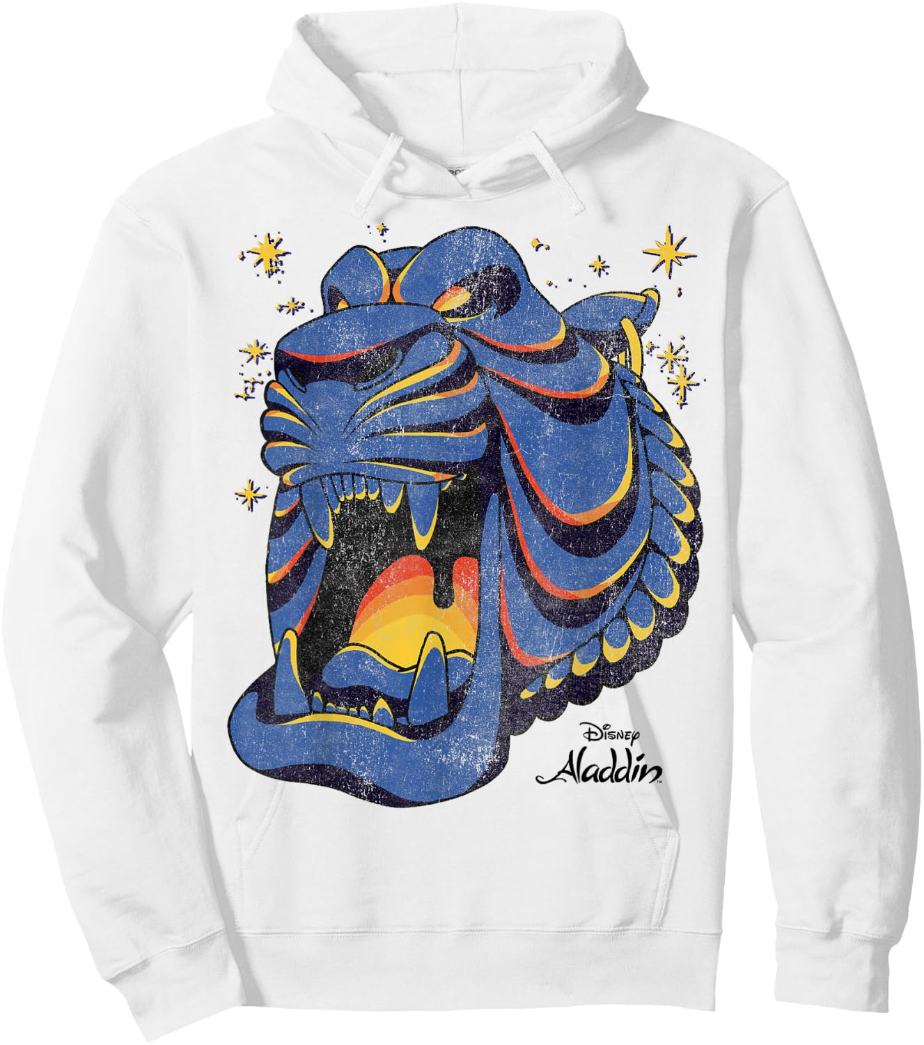 Disney Aladdin Rajah Tiger Head Cave Hoodie - Hoodie | White