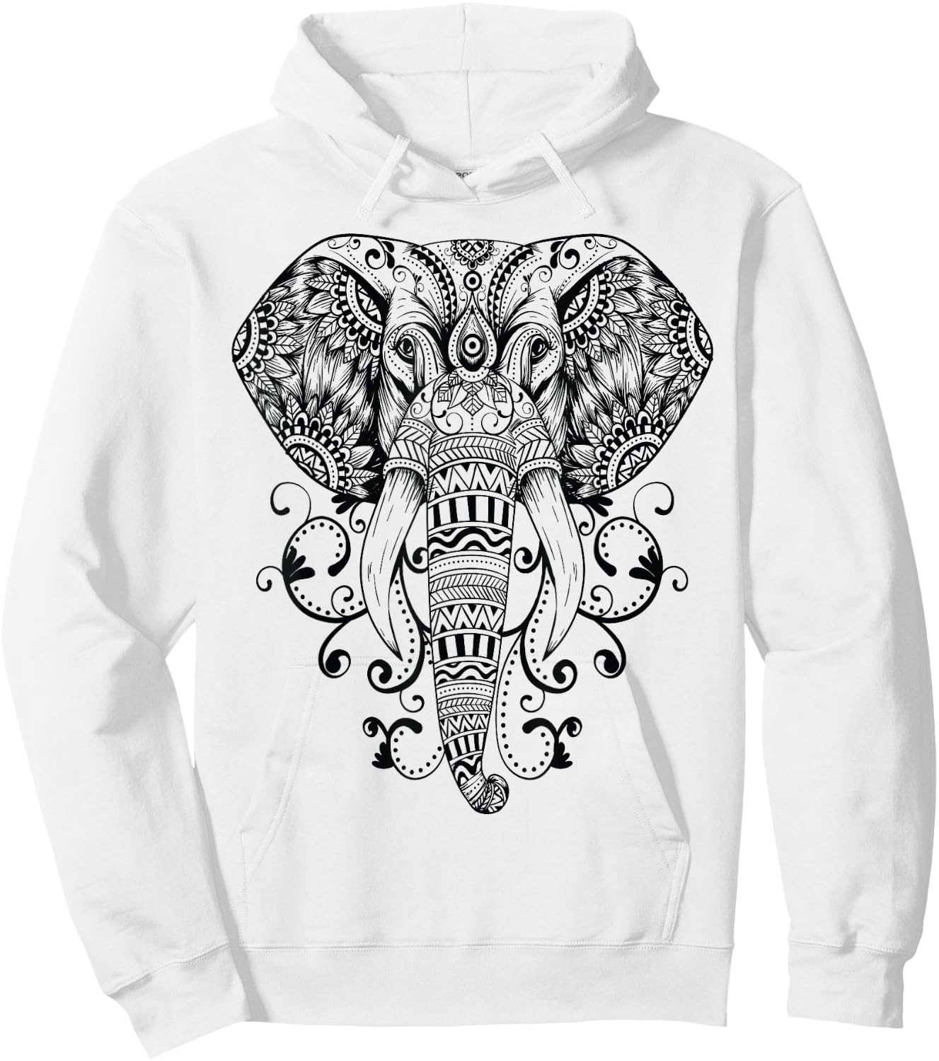 Elephant T Shirt Steampunk Hoodie - Hoodie | White