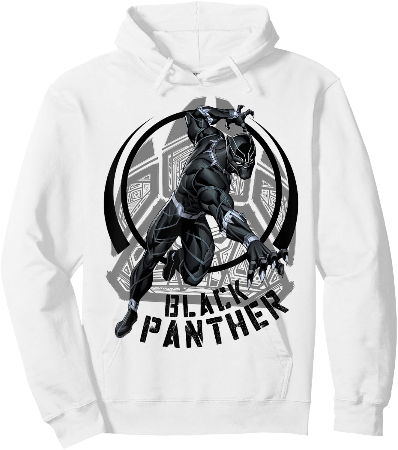 Marvel Black Panther King of Wakanda Paw Graphic Hoodie - Hoodie | White