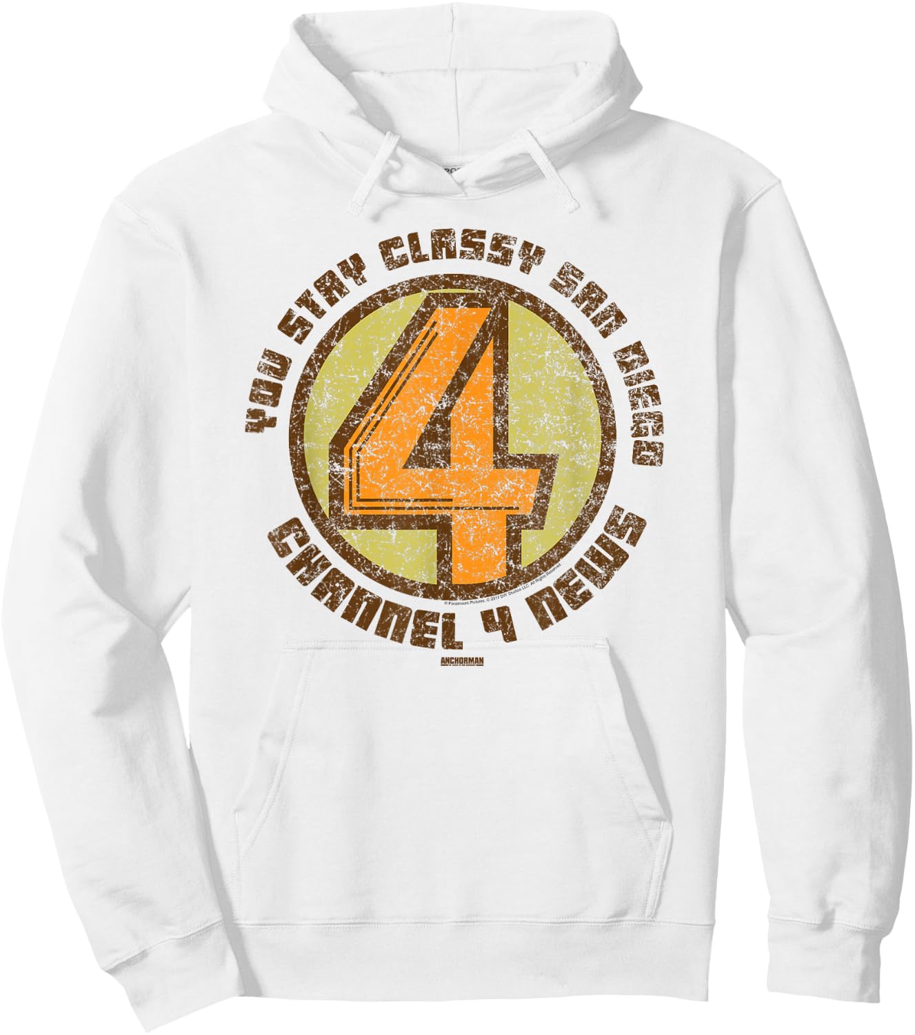 Anchorman Channel 4 News Hoodie - Hoodie | White