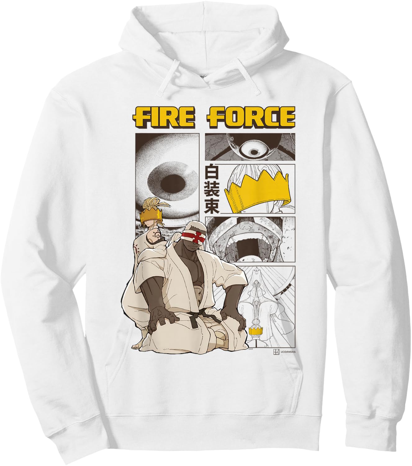 Ripple Junction x Fire Force Haumea and Charon Manga Scene Hoodie - Hoodie | White