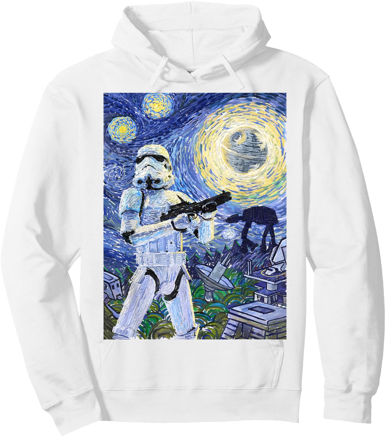 Star Wars Stormtrooper Starry Night Graphic Hoodie - Hoodie | White