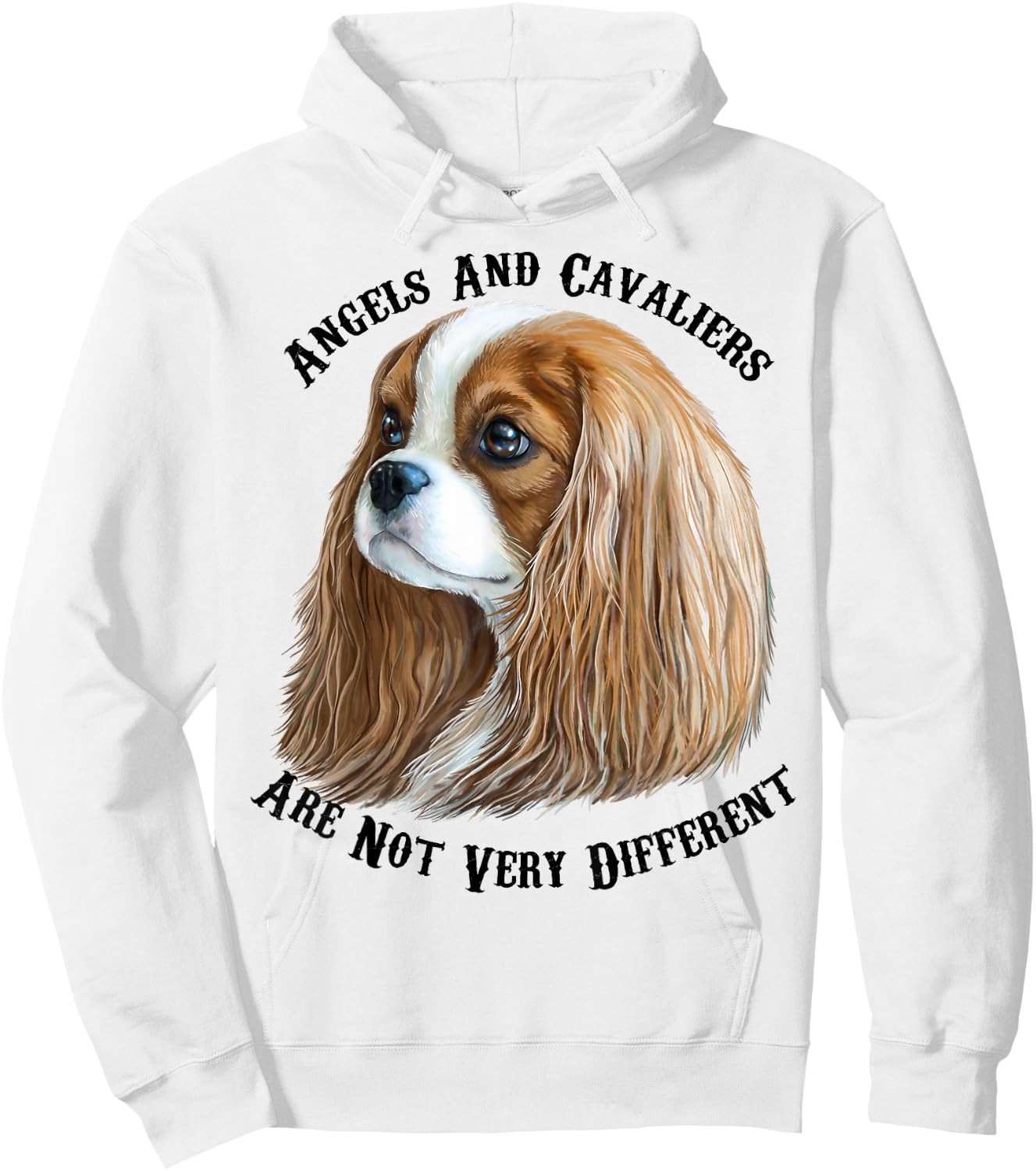 Cavalier King Charles Spaniel Blenheim Hoodie - Hoodie | White
