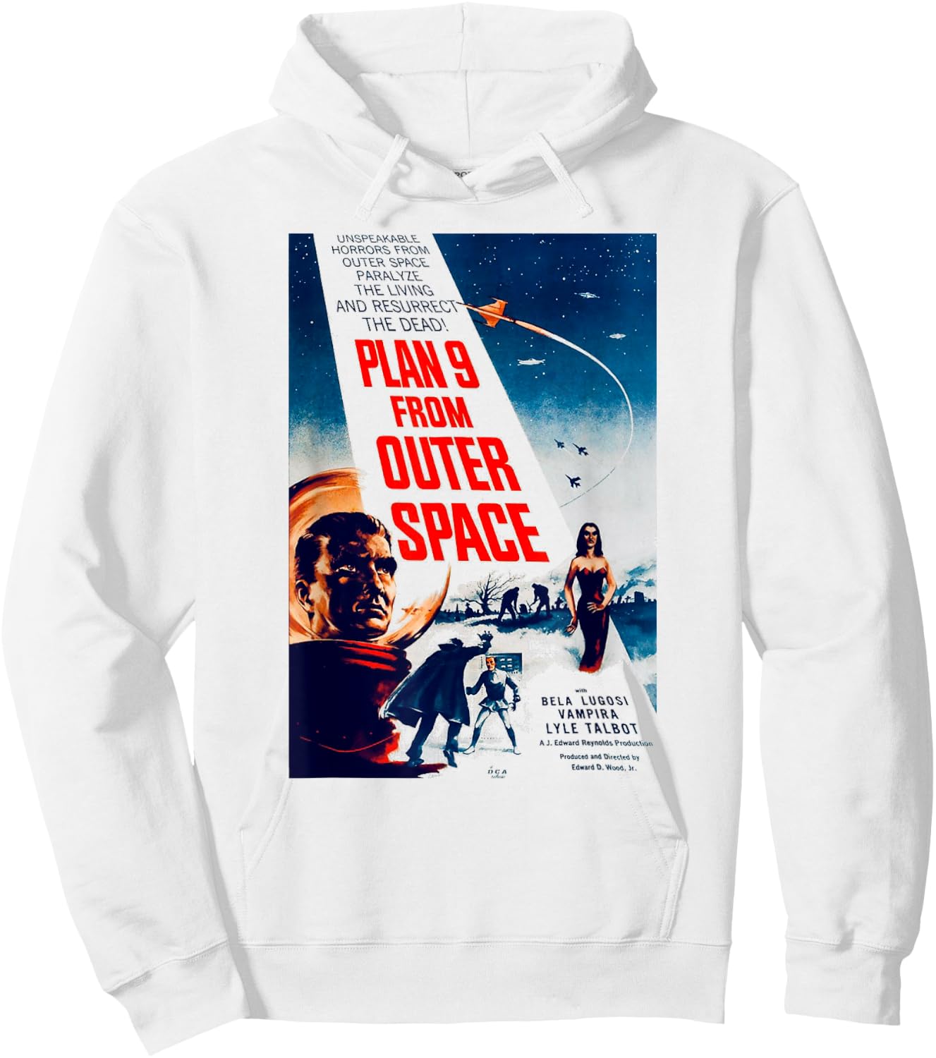 Plan 9 From Outer Space Hoodie - Hoodie | White