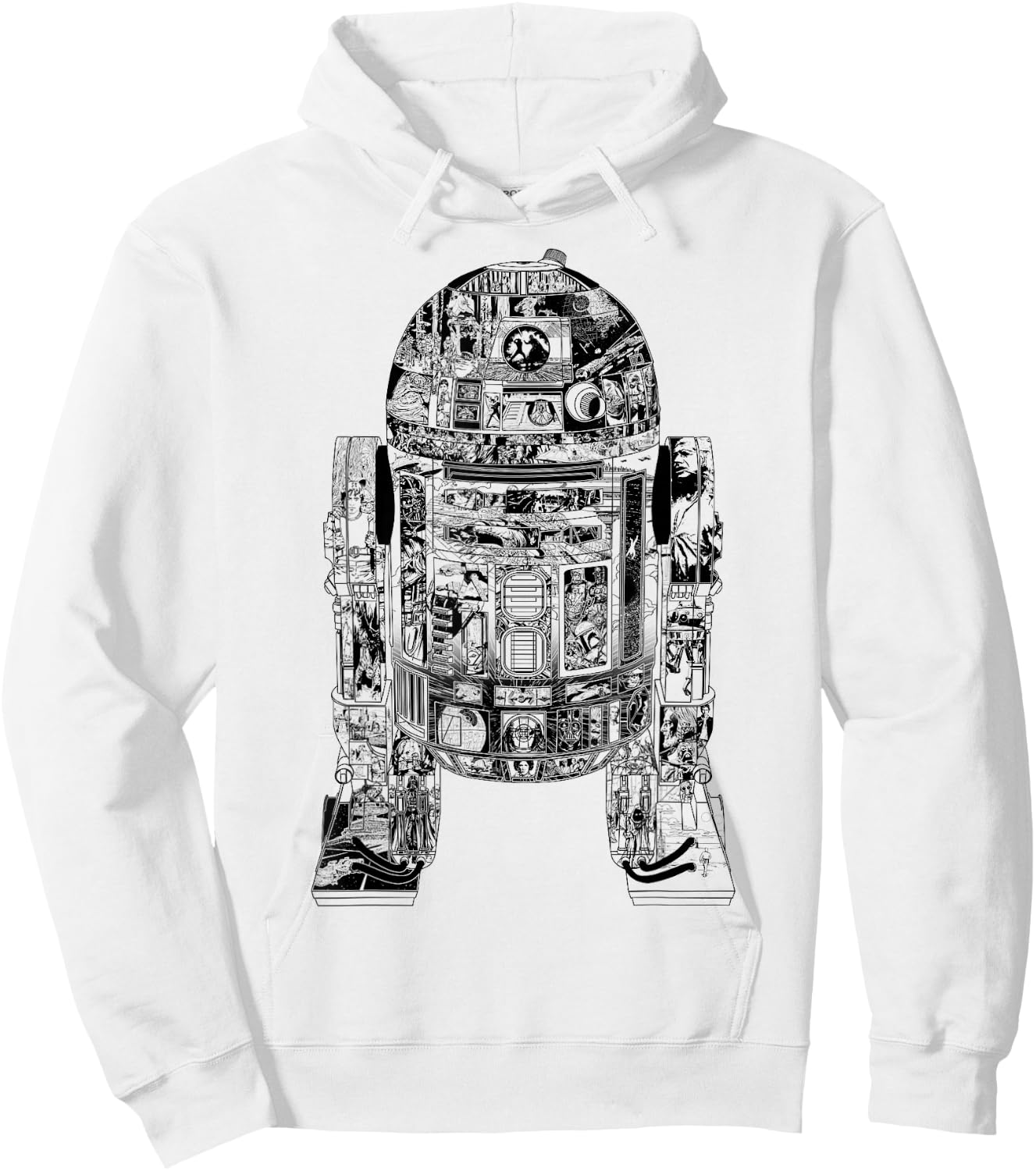 Star Wars Epic R2-D2 Panel Schematics Design Hoodie - Hoodie | White