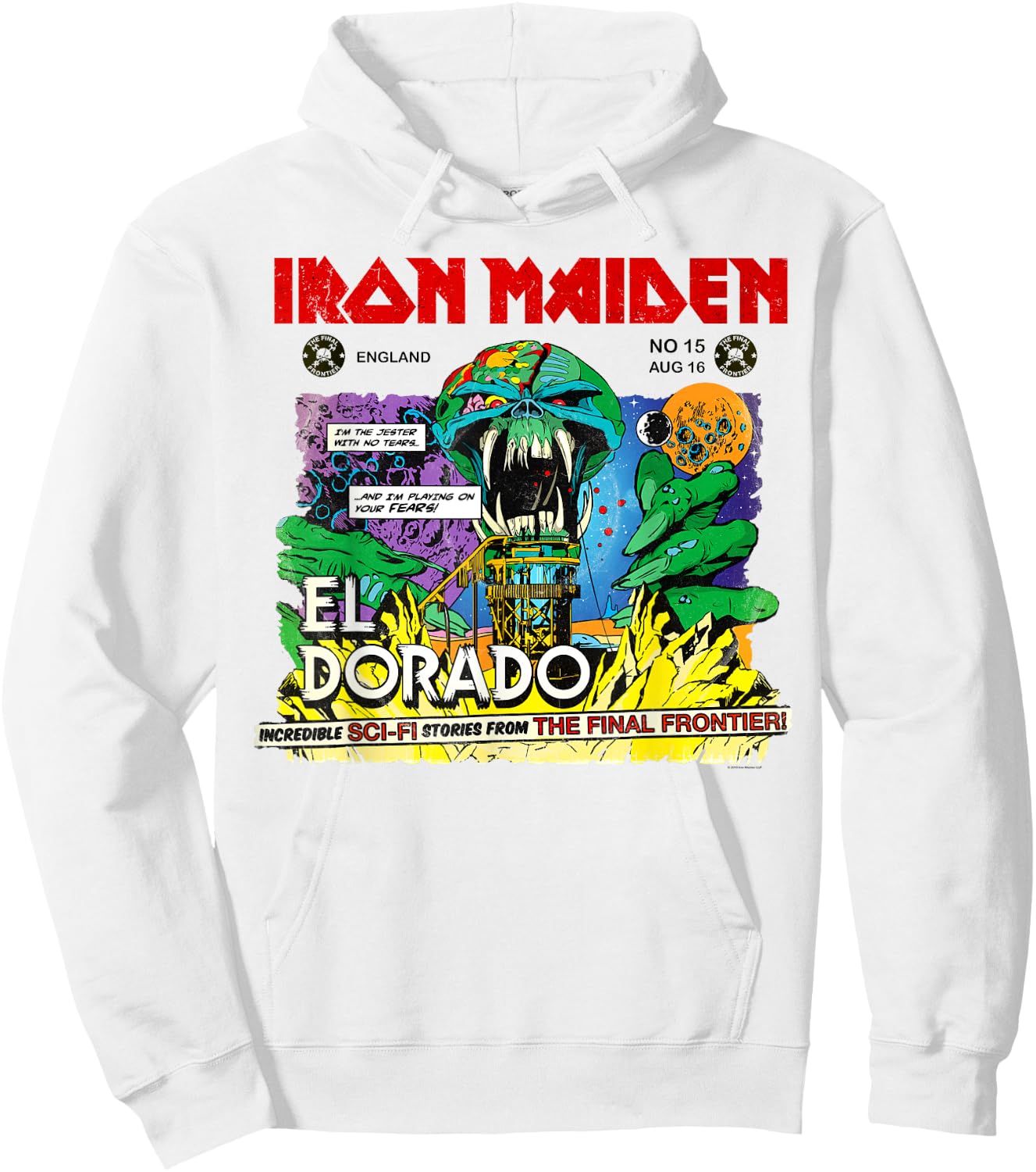 Iron Maiden - El Dorado Hoodie - Hoodie | White