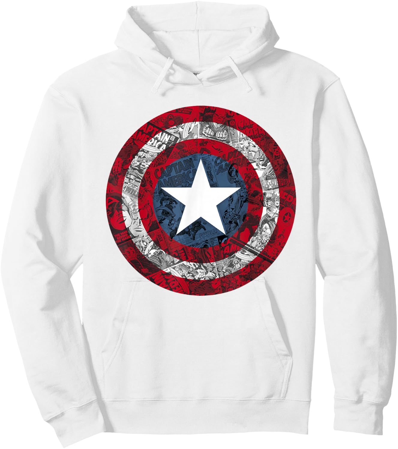 Marvel Captain America Avengers Shield Comic C1 Hoodie - Hoodie | White