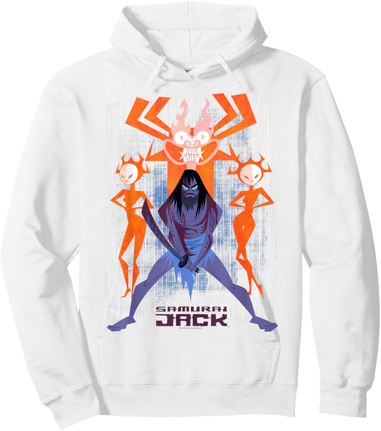 Samurai Jack Jack vs Evil Hoodie - Hoodie | White