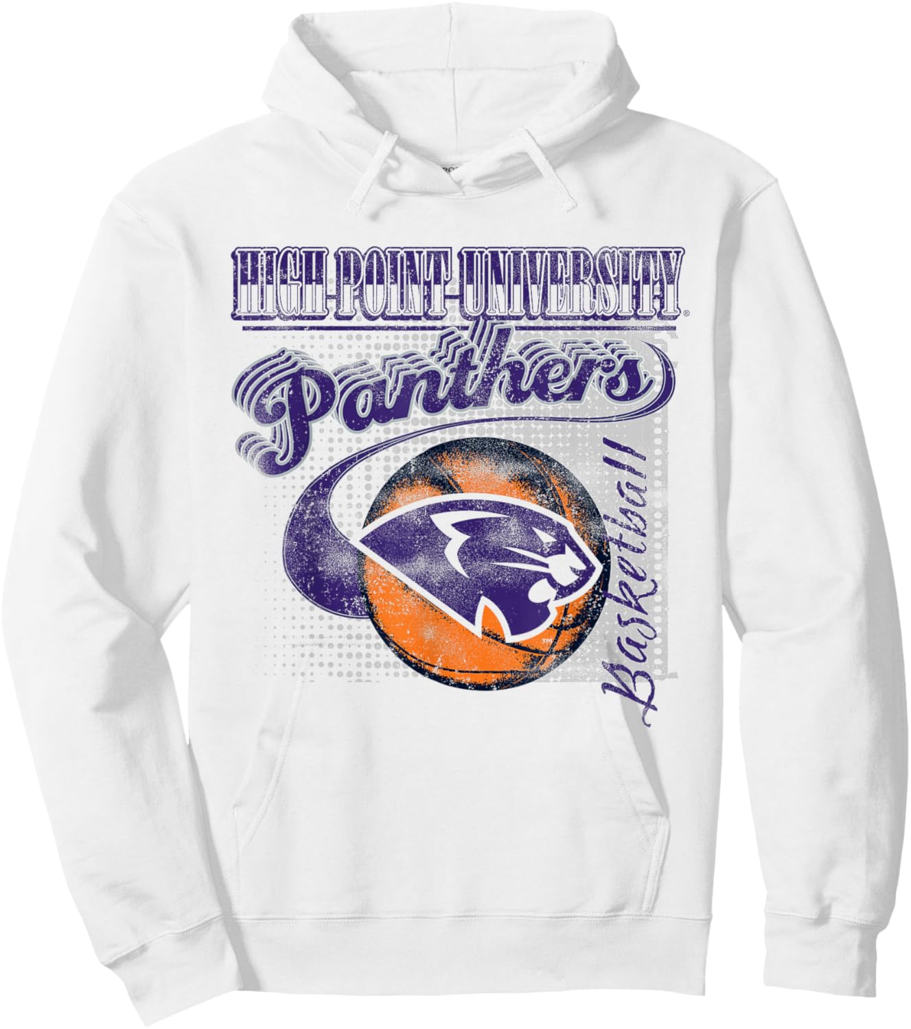High Point Panthers Basketball Retro White Hoodie - Hoodie | White