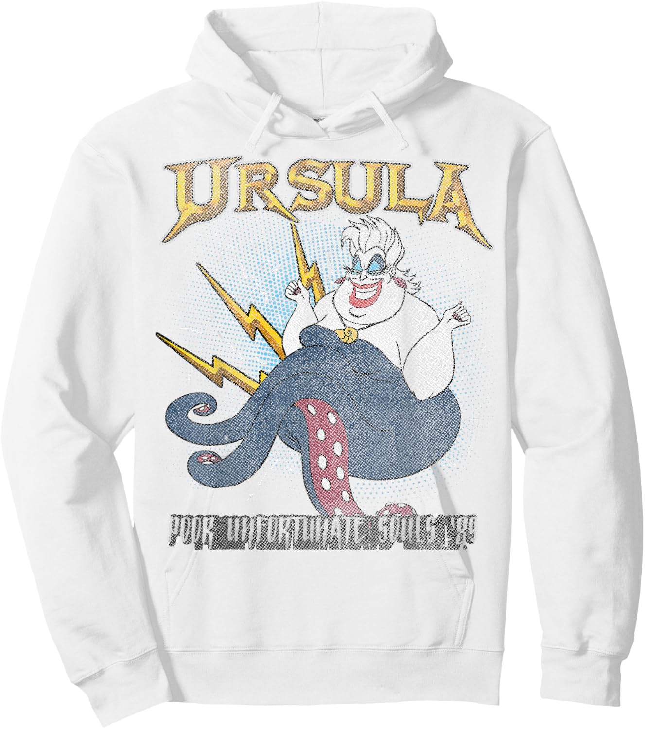 Disney Little Mermaid Ursula Quote Portrait Vintage Hoodie - Hoodie | White