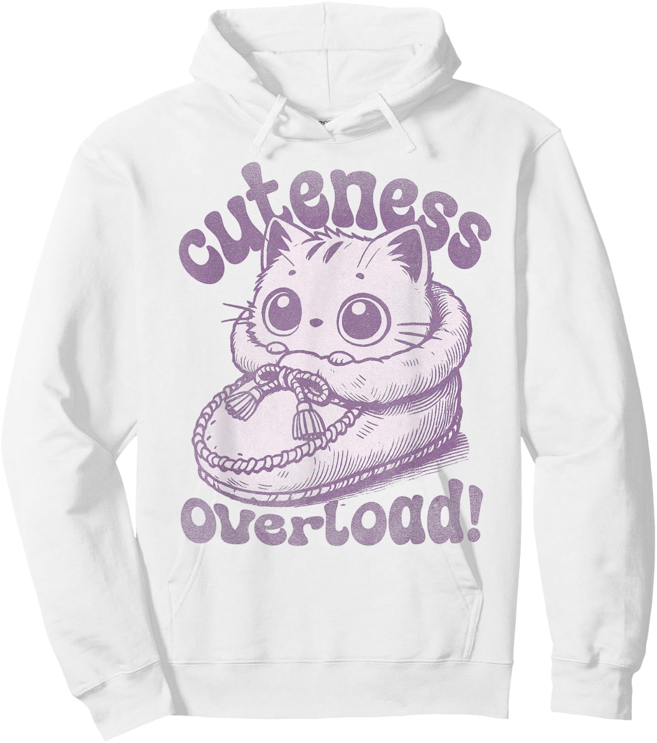 Vintage Meme Cat Retro Inspired Cutness Overload Hoodie - Hoodie | White
