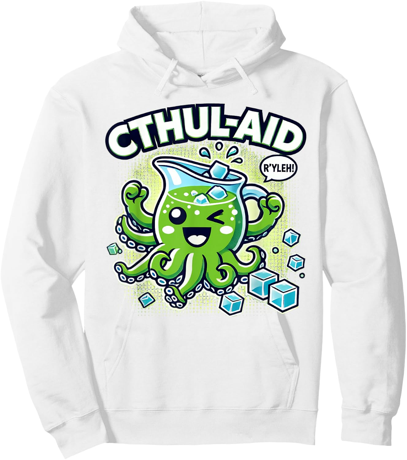 CTHULHU FAN CLUB SHOP Cthulhu-Aid Funny Cthulhu Hoodie - Hoodie | White