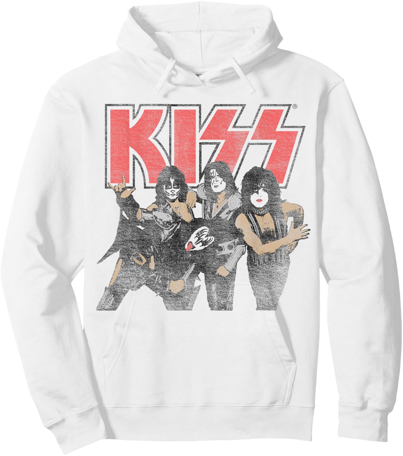 KISS - Shout it Out Loud Portrait Hoodie - Hoodie | White
