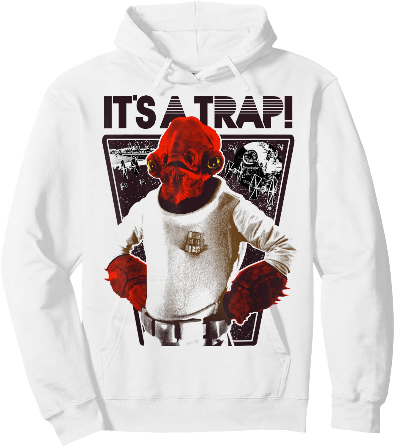 Star Wars Admiral Ackbar It's a Trap! Hoodie - Hoodie | White