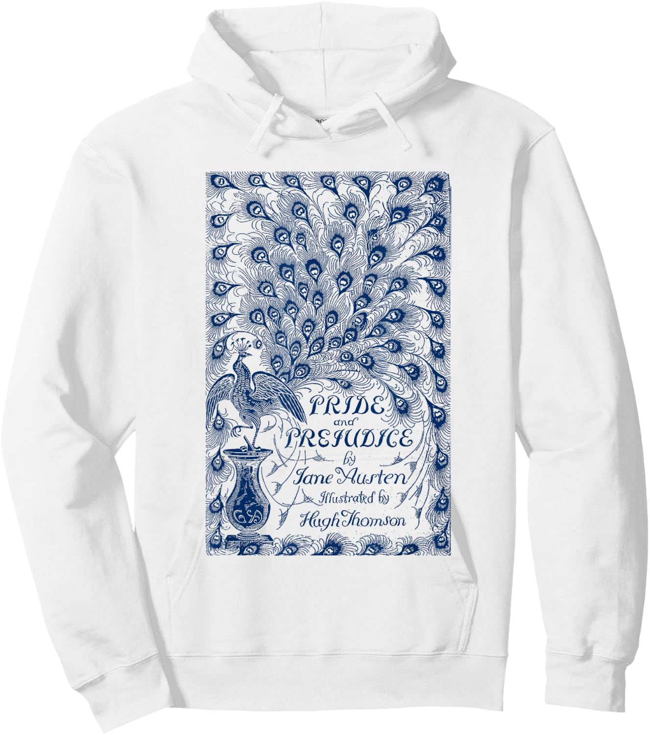 Pride and Prejudice . Jane Austen Vintage Hoodie - Hoodie | White