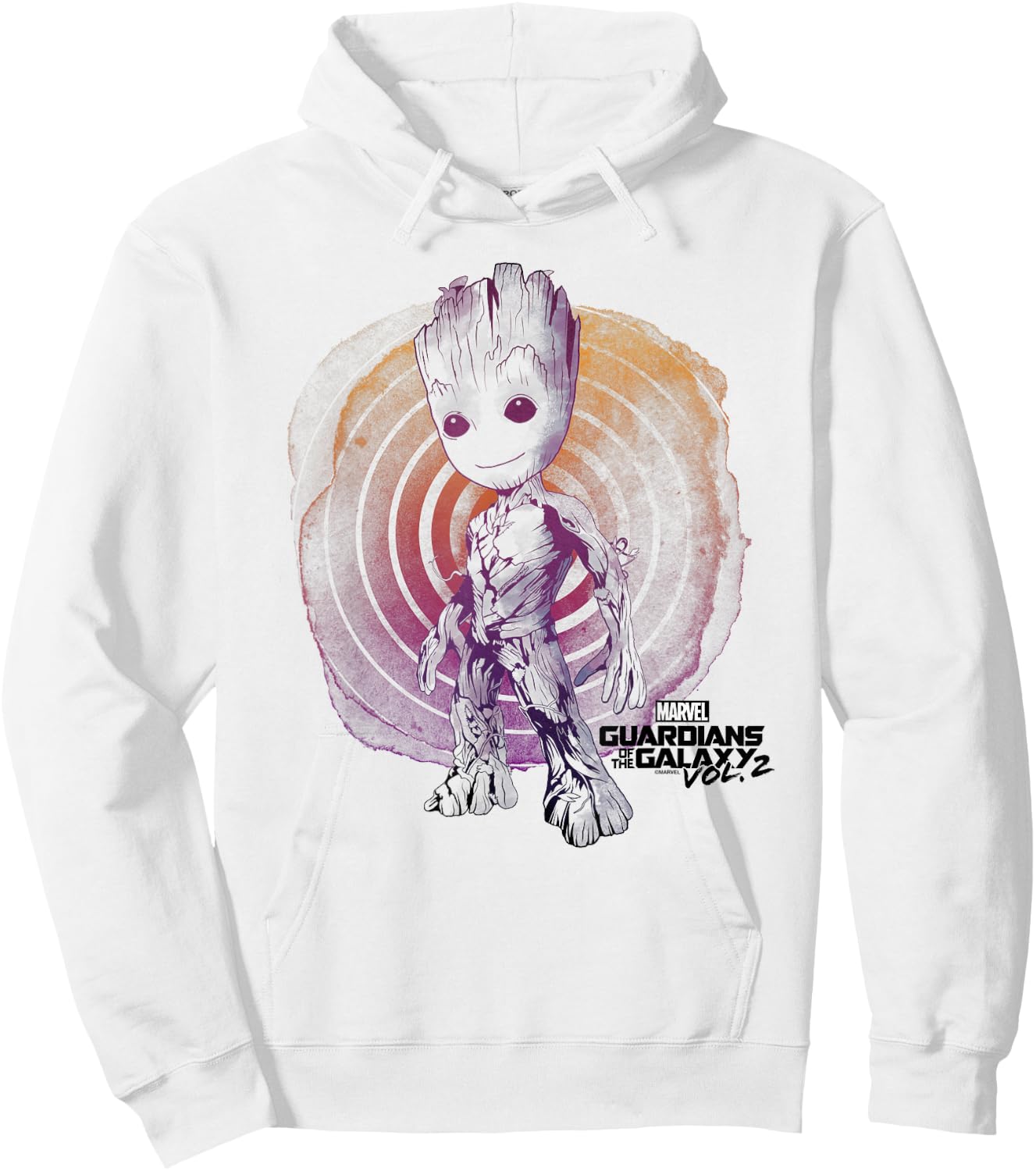 Marvel Guardians Vol. 2 Groot Watercolor Swirl C1 Hoodie - Hoodie | White