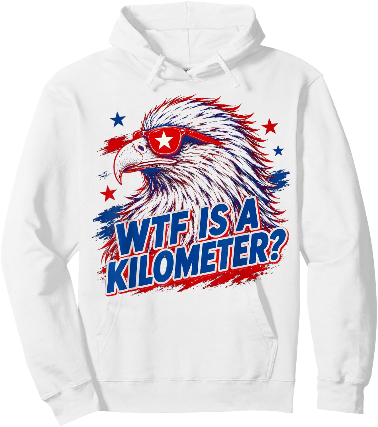 WTF is A Kilometer, 4th of July Hoodie - Hoodie | White