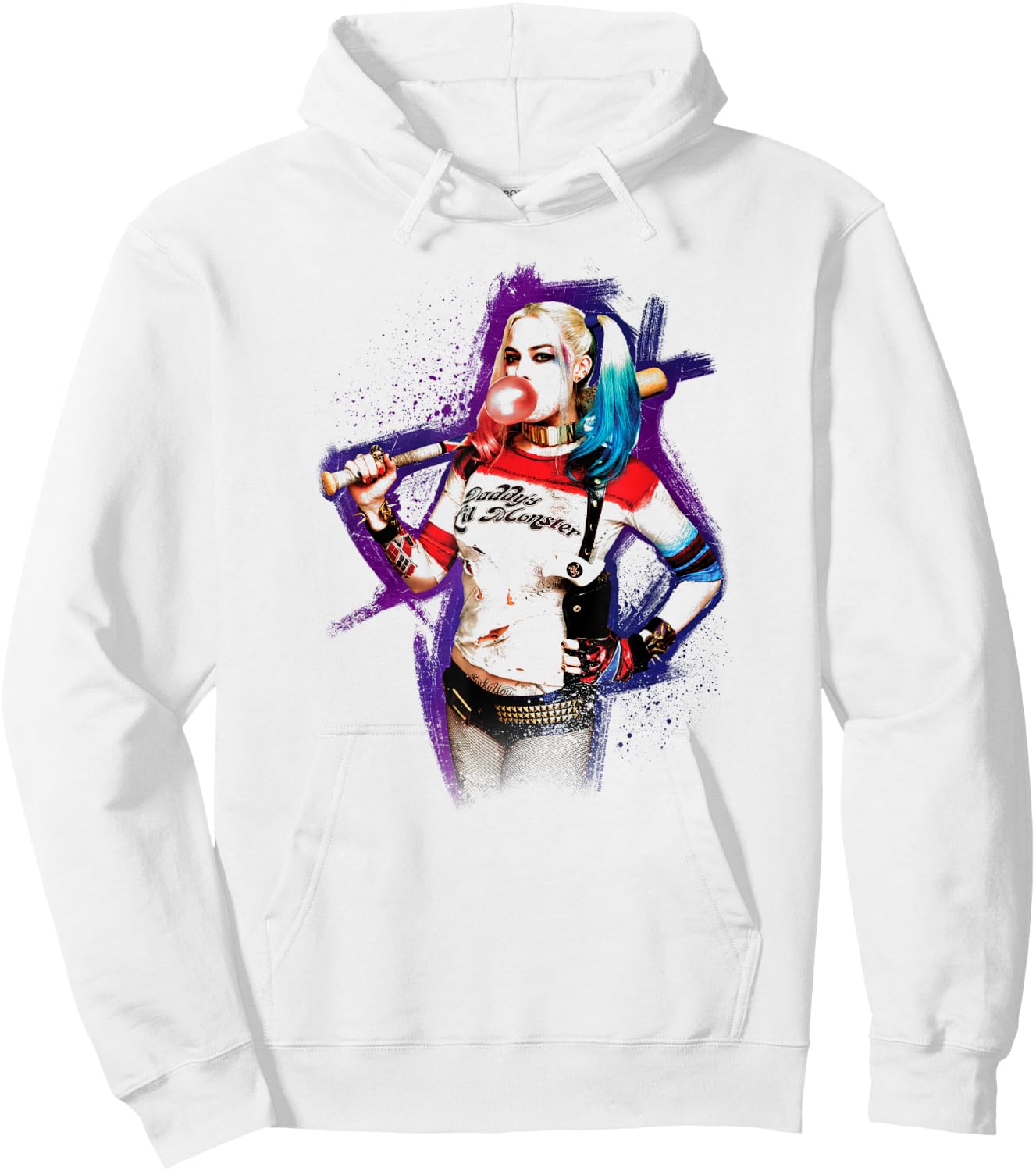 Suicide Squad Harley Quinn Bubble T Shirt Hoodie - Hoodie | White