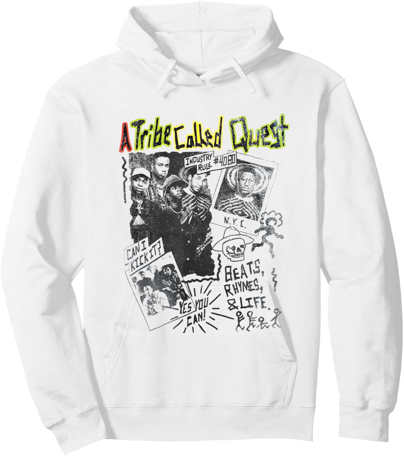 A Tribe Called Quest Band Collage Hoodie - Hoodie | White