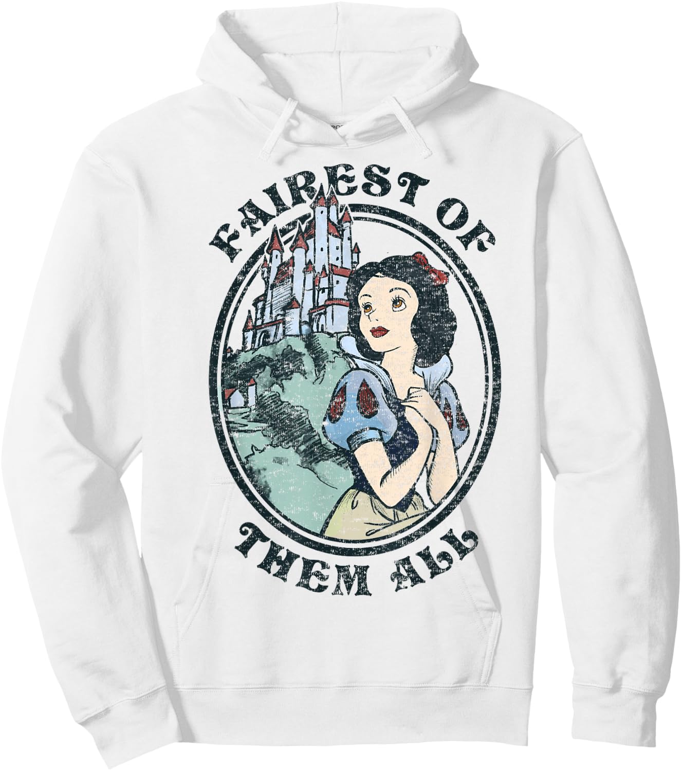 Disney Snow White Fairest of Them All Vintage Portrait Hoodie - Hoodie | White