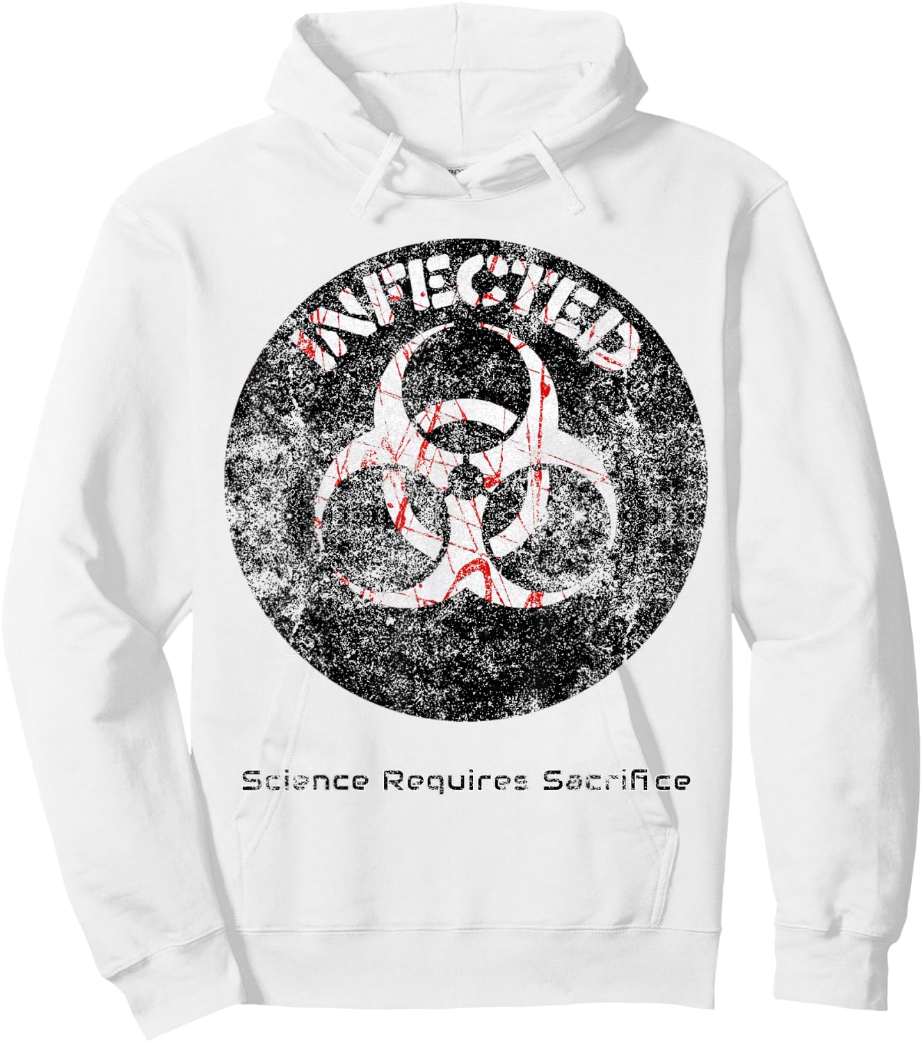 Infected Doomsday Biohazard Science Teacher Halloween Men Women Kids Hoodie - Hoodie | White