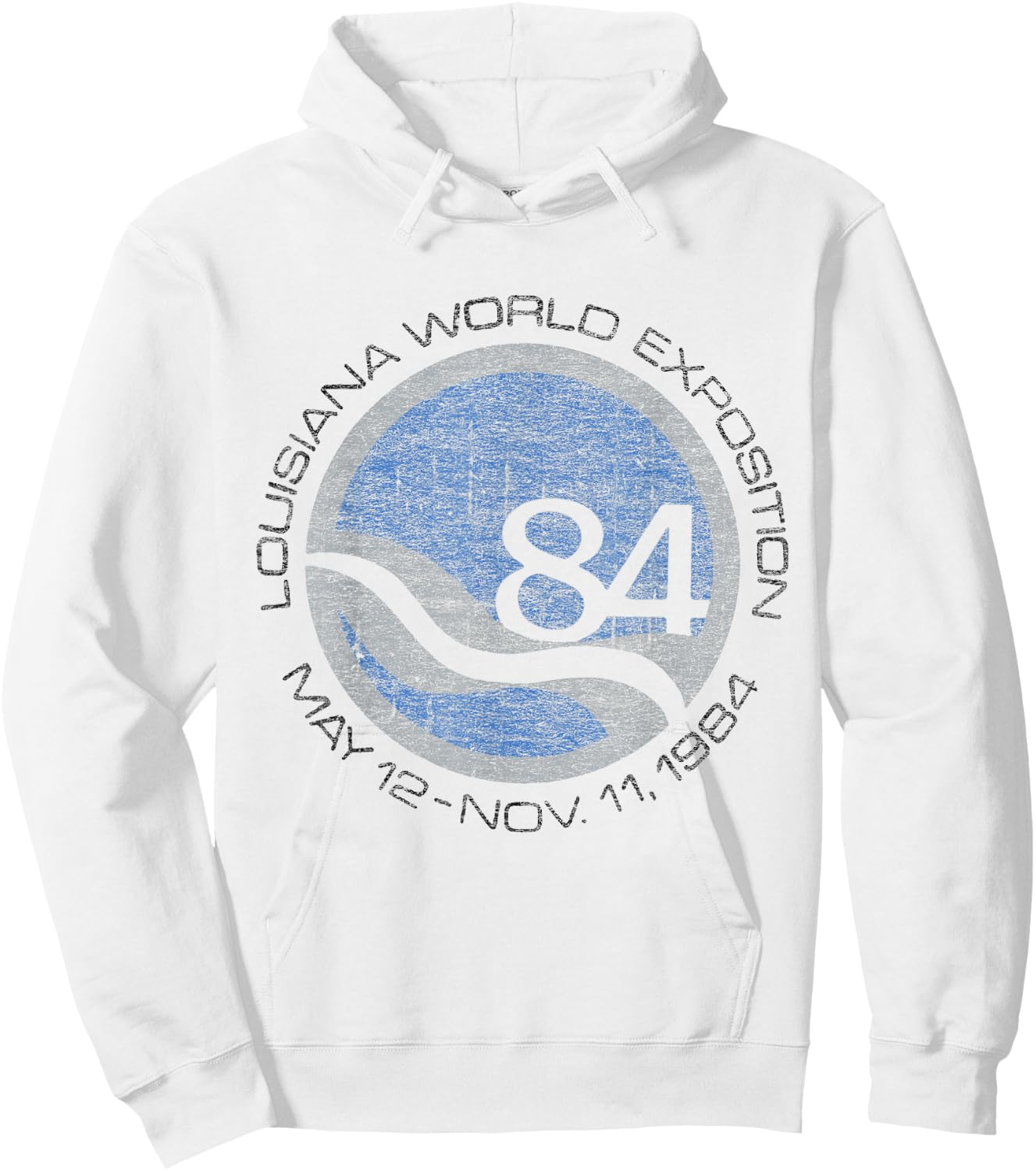 Cool Vintage 1984 World Fair Louisiana Hoodie - Hoodie | White