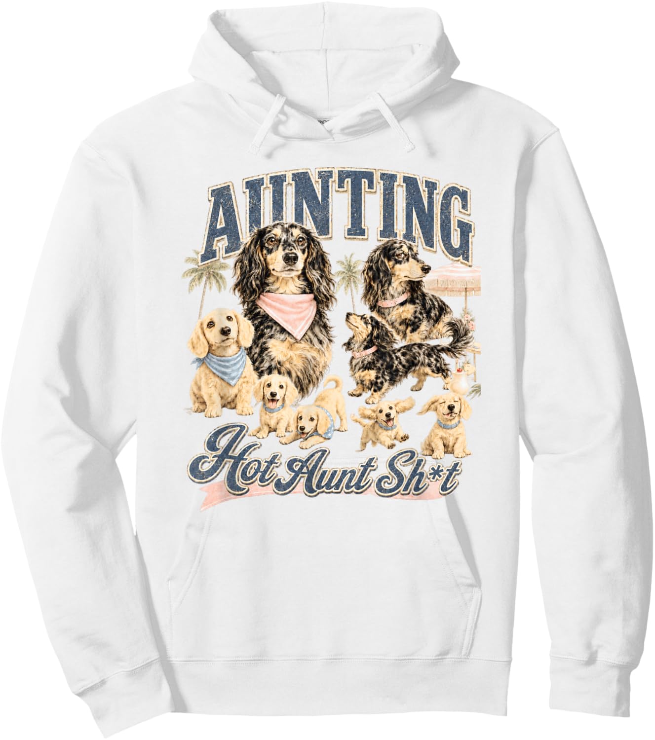 Funny Franky The Dapple Dachshund Hoodie - Hoodie | White