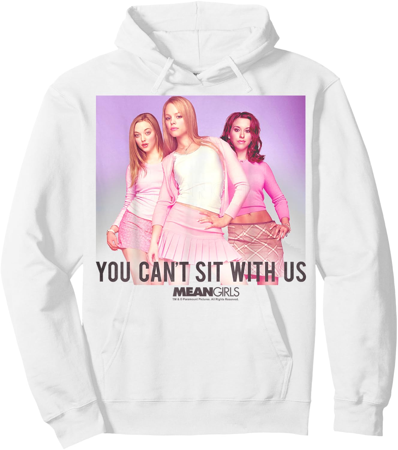 Mean Girls You Can't Sit with Us Plastic Group Hoodie - Hoodie | White