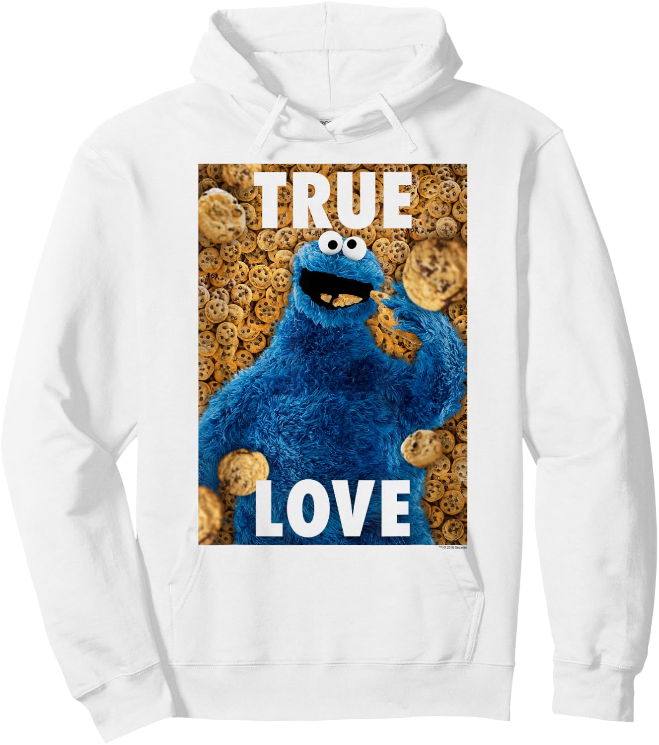 Sesame Street Cookie Monster Beautiful Cookies Hoodie - Hoodie | White