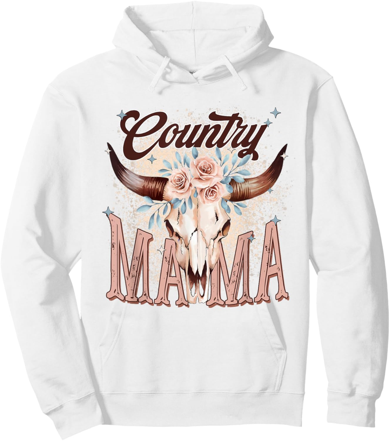 Country Mama, Country Music Mom, Country Mama Hoodie - Hoodie | White