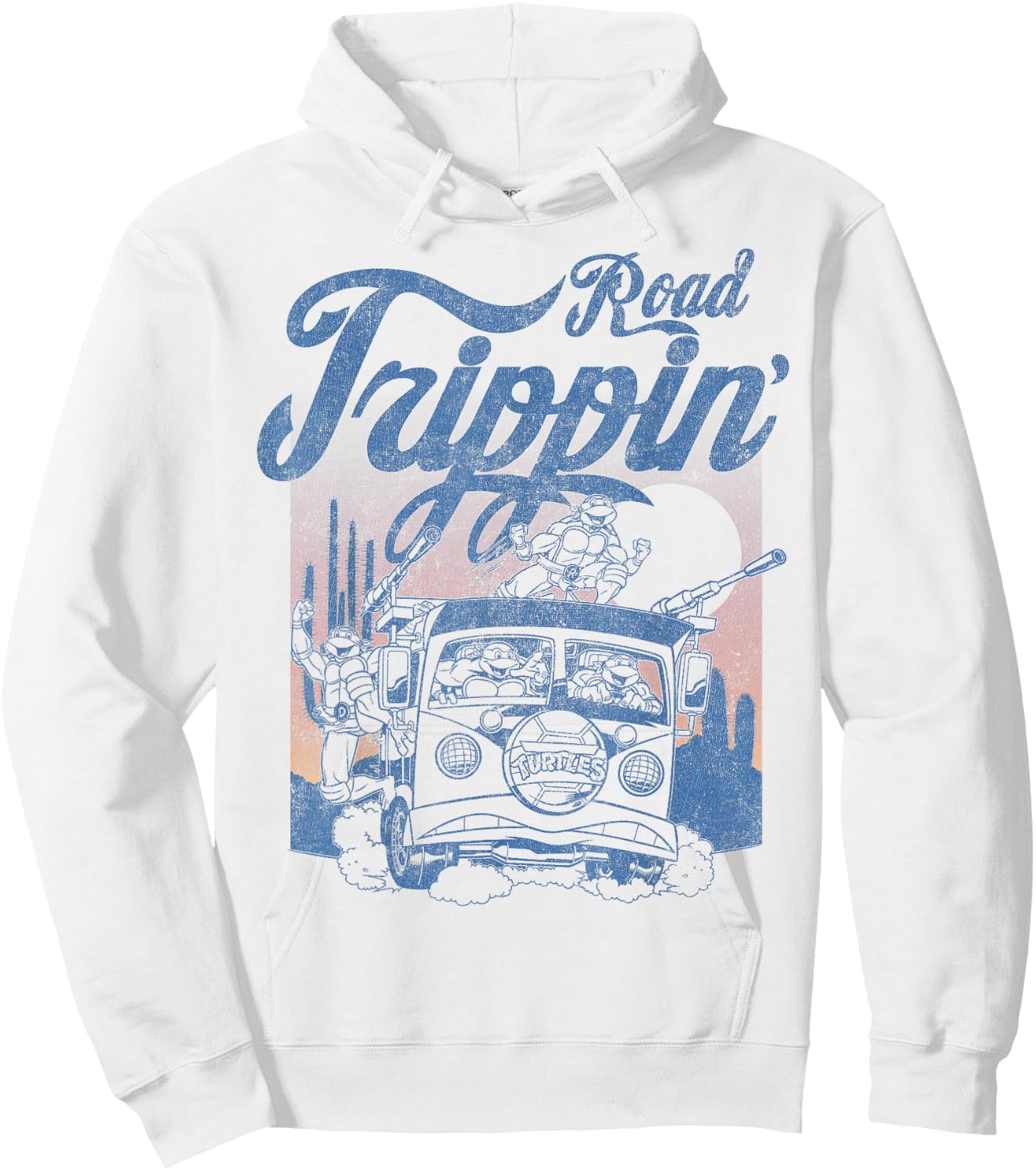 Teenage Mutant Ninja Turtles Vintage Road Squad Hoodie - Hoodie | White