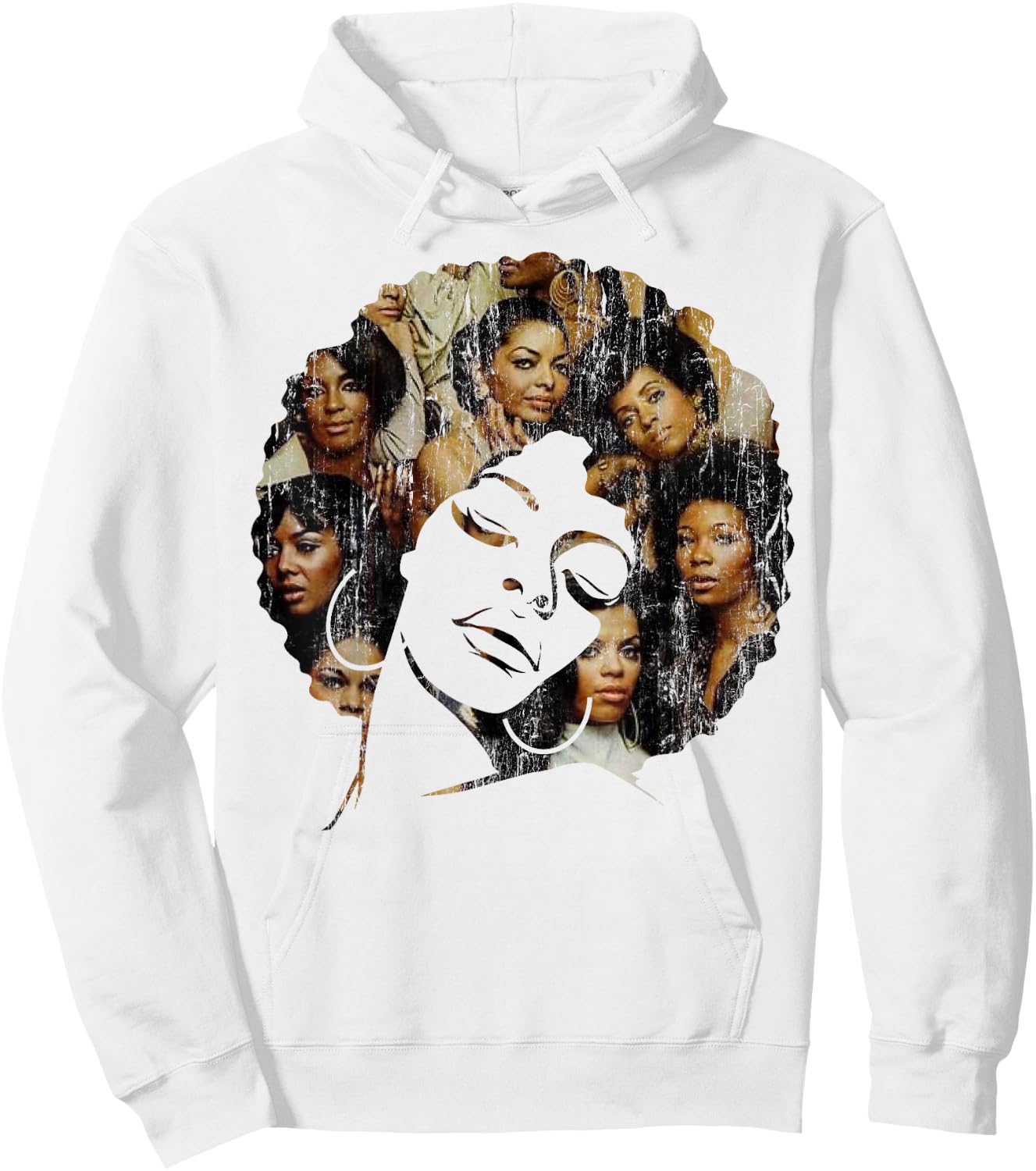 Strong Afro Black Women Shirt - Melanin Poppin Men Women Hoodie - Hoodie | White