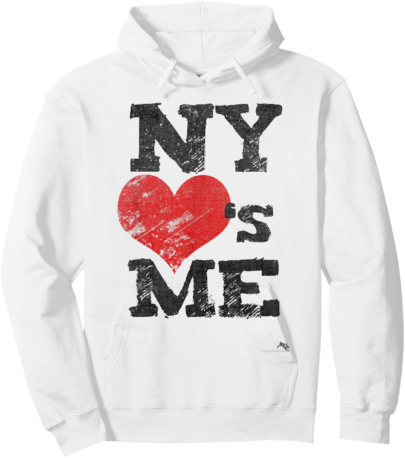 NY Loves Me with Heart for New York City Hoodie - Hoodie | White